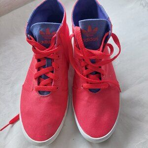 Adidas Originals Men's 8 Plimsole 2 Mid Reddish Pink Canvas High-top Sneakers